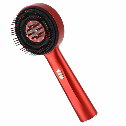 3-in-1 Hair Scalp Brush — Massage, Red Light & Serum