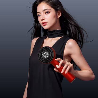 3-in-1 Hair Scalp Brush — Massage, Red Light & Serum